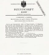 Patent zur Herstellung gestrichener Pflaster 1882