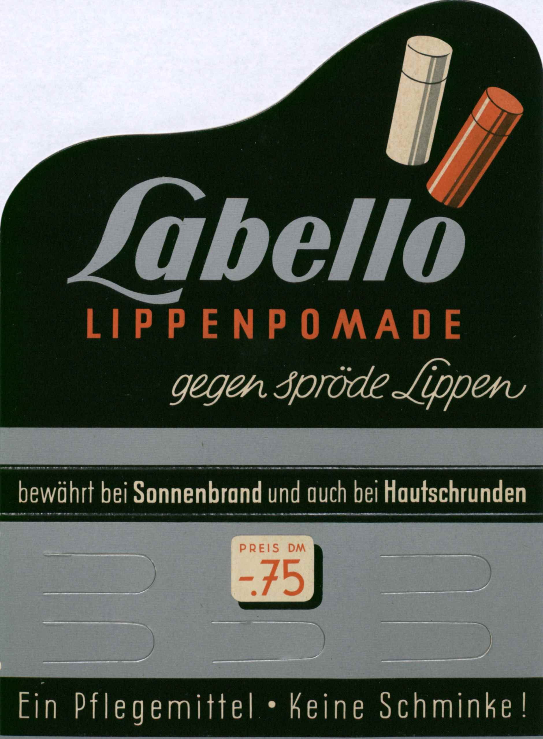 Labello mit neuer Verpackung 1950er
