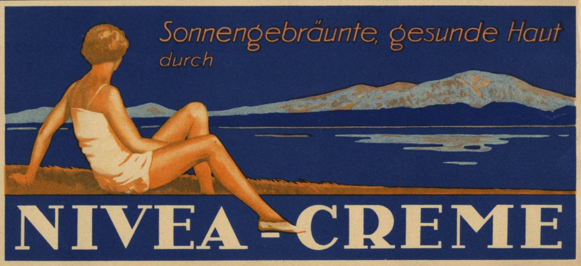 Werbeplakat NIVEA Creme von 1927
